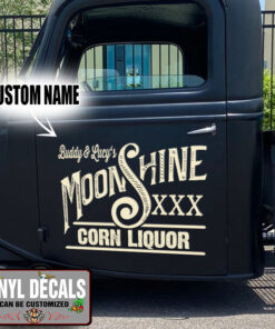 Personalized Moon Shine Corn Liquid Vinyl Sticker 10336