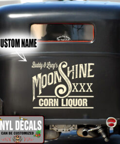 Personalized Moon Shine Corn Liquid Vinyl Sticker 10336