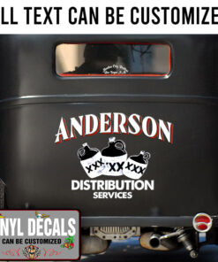 Personalized Moon Shine Distribution Service Vinyl Sticker 10370
