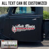 Personalized V8 Speed Shop Lettering Vinyl Sticker 10820