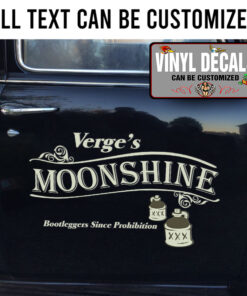 Personalized Moonshine Bootleggers Since Prohibition Sticker 11331