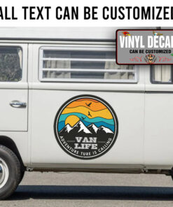Personalized Van Life Adventure Is Calling Camper Van Sticker 11475