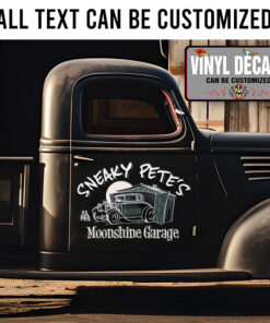 Personalized Moonshine Garage Sticker 11847