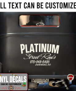 Personalized Vehicle Door Lettering Vinyl Sticker 10352