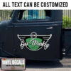 Personalized Vehicle Door Lettering Vinyl Sticker 10816
