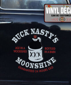 Personalized Moonshine Lettering Sticker 10958