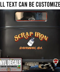 Personalized Moonshine Lettering Vinyl Sticker 10602