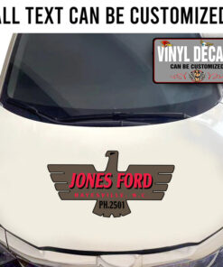 Personalized Vehicle Door Lettering Vinyl Sticker 10817