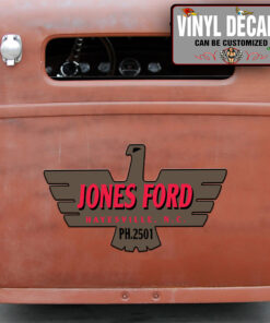 Personalized Vehicle Door Lettering Vinyl Sticker 10817