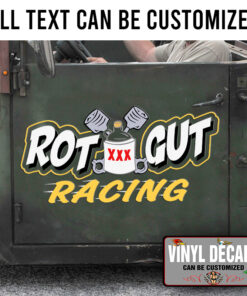 Personalized Moonshine Racing Lettering Vinyl Sticker 10433