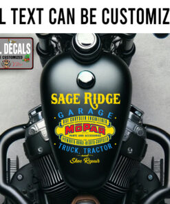 Personalized Mopar Garage Sticker 12072