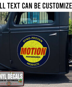 Personalized Motion Performance Hot Rod Sticker 11443