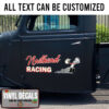 Personalized Vehicle Lettering Racing Sticker 10982