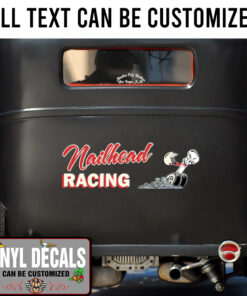Personalized Vehicle Lettering Racing Sticker 10982