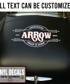 Personalized Vehicle Lettering Vinyl Sticker 10818