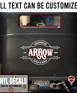 Personalized Vehicle Lettering Vinyl Sticker 10818