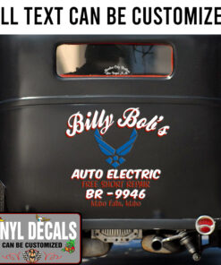 Personalized Veteran Garage Lettering Sticker 11052