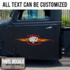 Personalized Motorcycle Hot Rod Garage Sticker 11026