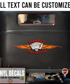 Personalized Motorcycle Hot Rod Garage Sticker 11026