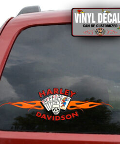 Personalized Motorcycle Hot Rod Garage Sticker 11026