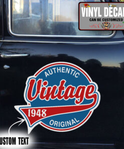 Personalized Vintage Authentic Original Vinyl Sticker 10524