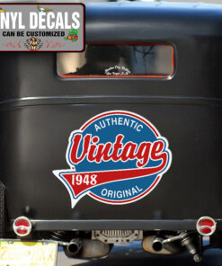 Personalized Vintage Authentic Original Vinyl Sticker 10524