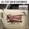 Personalized Vintage Automotive Lettering Vinyl Sticker 10423