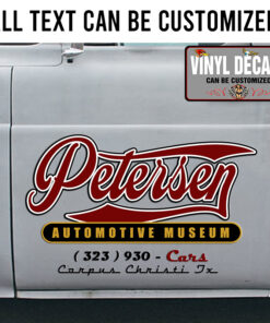 Personalized Vintage Automotive Lettering Vinyl Sticker 10423