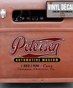 Personalized Vintage Automotive Lettering Vinyl Sticker 10423