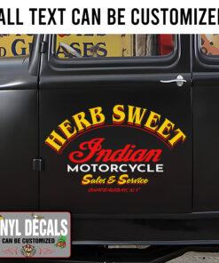 Personalized Motorcycle Sales And Service Sticker 11126