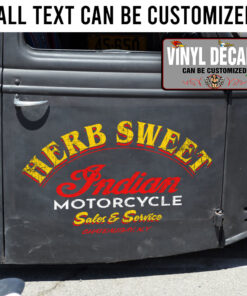 Personalized Motorcycle Sales And Service Sticker 11126
