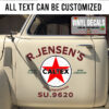 Personalized Vintage Caltex Gasoline Oil Sticker 11400