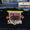 Personalized Motorcycle Saloon Sticker 11658
