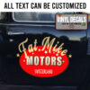 Personalized Motorcycle Shop Garage Sticker 11643
