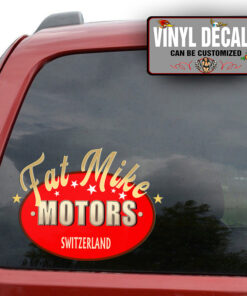 Personalized Motorcycle Shop Garage Sticker 11643
