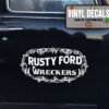 Personalized Vintage Ford Hot Rod Sticker 10981