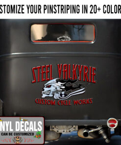 Personalized Motorcycle Skull Sticker 12102