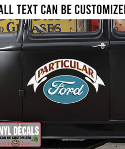 Personalized Vintage Ford Lettering Sticker 11429