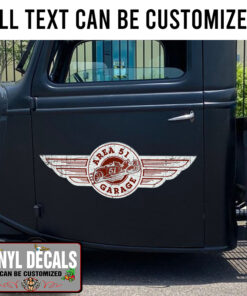 Personalized Vintage Garage Custom Paint Sticker 11535