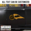 Personalized Motorcycle Wing Sticker 11320