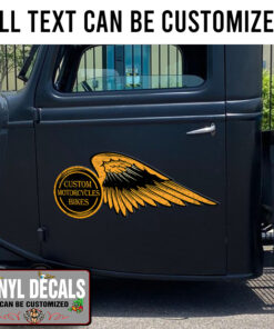 Personalized Motorcycle Wing Sticker 11320