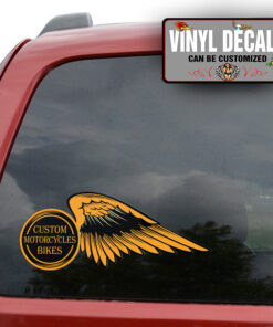 Personalized Motorcycle Wing Sticker 11320