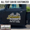 Personalized Motorsport And Service Lettering Vinyl Sticker 10790