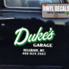 Personalized Vintage Garage Lettering Sticker 11342