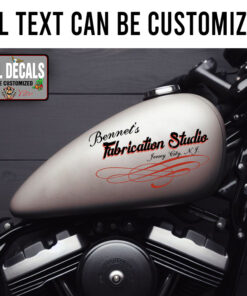 Personalized Motorsport Pinstriping Lettering Sticker 12098