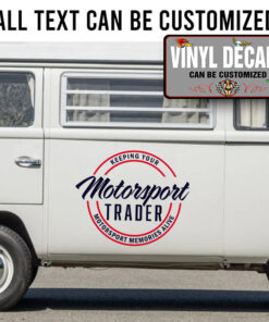 Personalized Motorsport Trader Lettering Sticker 11493
