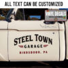 Personalized Vintage Garage Lettering Sticker 11907