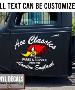 Personalized Mr Horse Power Garage Lettering Sticker 11430