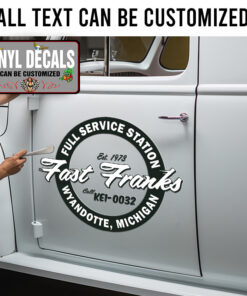 Personalized Vintage Garage Sticker 11675