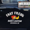 Personalized Mr Horse Power Hot Rod Lettering Vinyl Sticker 10489